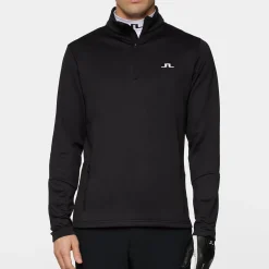 Aerial Quarter Zip Mid Layer Musta