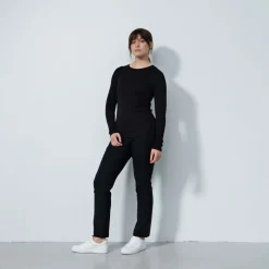 Ancona Ls Round Neck Musta