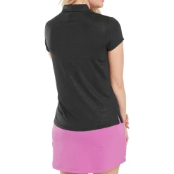 Animal Print Cap Sleeve Lisle Musta