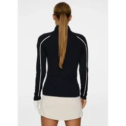 Aubree Knitted Zip Sweater Sininen