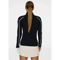Aubree Knitted Zip Sweater Sininen
