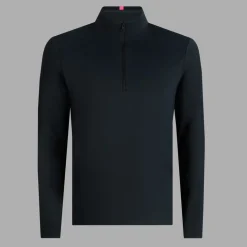 Brushed Back Tech Quarter Zip Musta