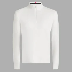 Brushed Back Tech Quarter Zip Valkoinen