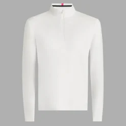 Brushed Back Tech Quarter Zip Valkoinen