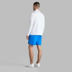 Brushed Back Tech Quarter Zip Valkoinen