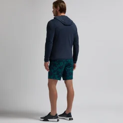 Brushed Back Tech Terry Hoodie: Sininen