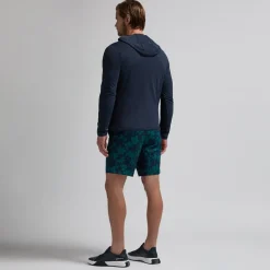Brushed Back Tech Terry Hoodie: Sininen