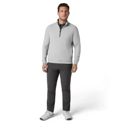 Brushed Rib 1/4 Zip Pullover