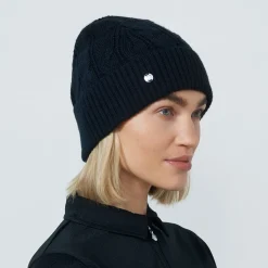 Cable Knit Hat Sininen