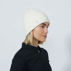 Cable Knit Hat Valkoinen