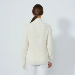 Cable Ls Pullover Lined Valkoinen