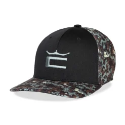 Camo Crown C Snapback Cap Musta