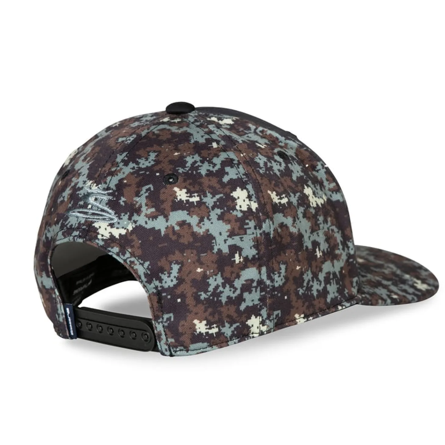 Camo Crown C Snapback Cap Musta