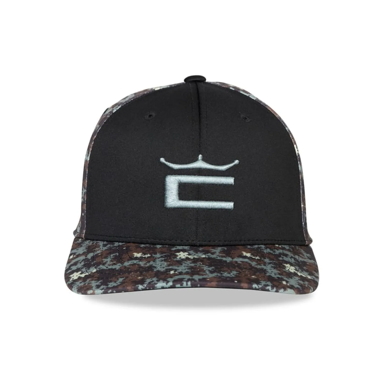 Camo Crown C Snapback Cap Musta