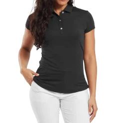 Cap Sleeve Lisle Musta