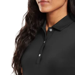 Cap Sleeve Lisle Musta