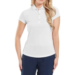 Cap Sleeve Lisle Valkoinen