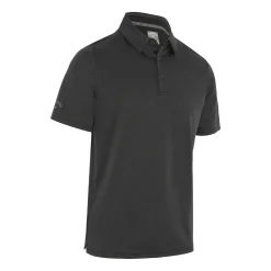 Chev Twill Jacquard Polo Musta