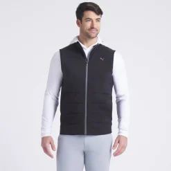 Cloudspun Fleece Hybrid Vest Musta
