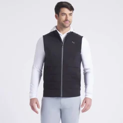 Cloudspun Fleece Hybrid Vest Musta