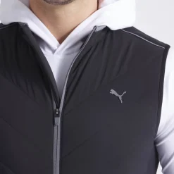 Cloudspun Fleece Hybrid Vest Musta