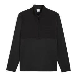 Cloudspun Tech Hybrid 1/2 Zip Musta