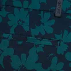 Contrast Floral 4-Way Stretch Sininen