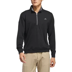 Core Lightweight Half-Zip Musta