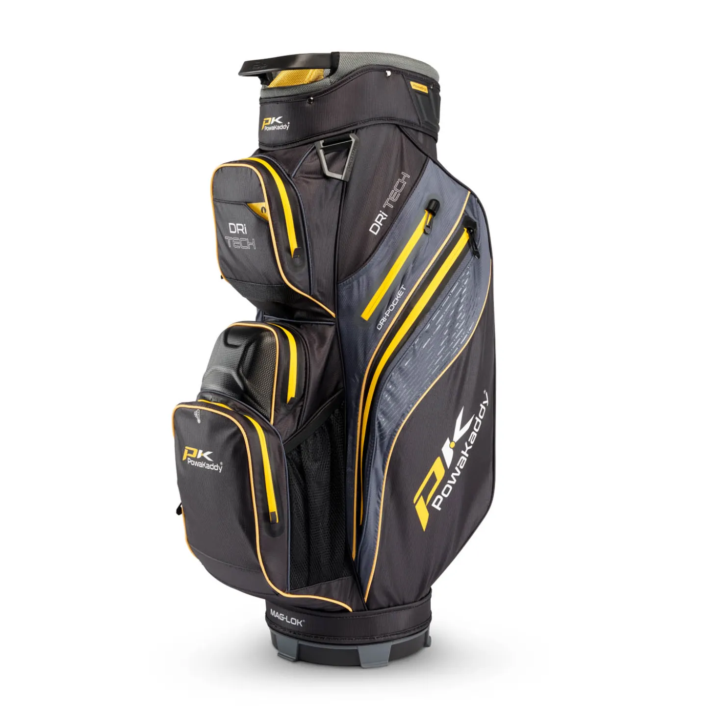 Dri-Tech MagLock Cartbag Musta Hopea Kulta