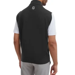 Full-Zip Knit Vest Musta