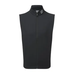 Full-Zip Knit Vest Musta