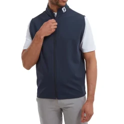 Full-Zip Knit Vest Sininen