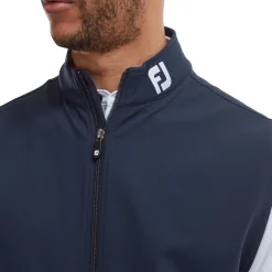 Full-Zip Knit Vest Sininen