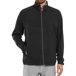 Full-Zip Zephyr Windshirt Musta
