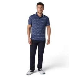 Geo Cocktail Print Polo Sininen