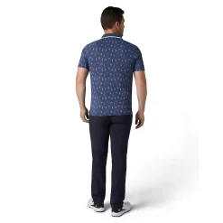 Geo Cocktail Print Polo Sininen