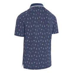 Geo Cocktail Print Polo Sininen