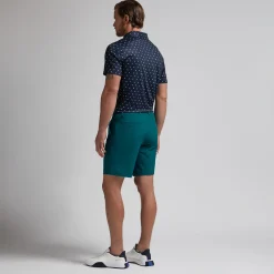 Geometric Floral Tech Jersey Polo Sininen