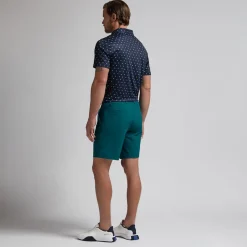 Geometric Floral Tech Jersey Polo Sininen