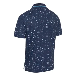 Golf Collection Print Polo Sininen