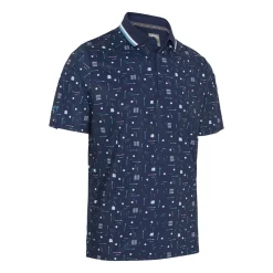 Golf Collection Print Polo Sininen