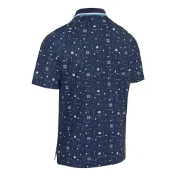 Golf Collection Print Polo Sininen