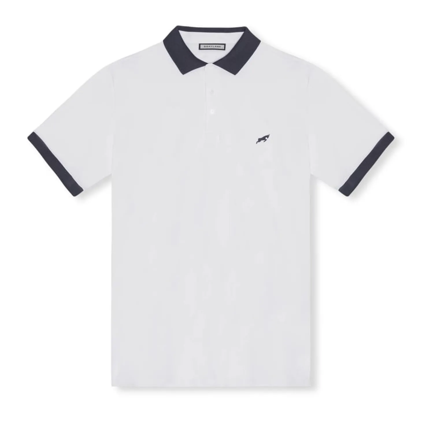 Golf Tech Polo Valkoinen Sininen