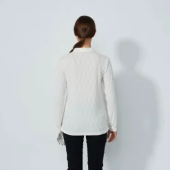 Graphic Jaquard Ls Poloshirt Valkoinen