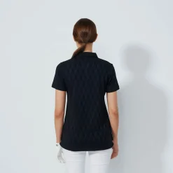 Graphic Jaquard Ss Poloshirt Musta