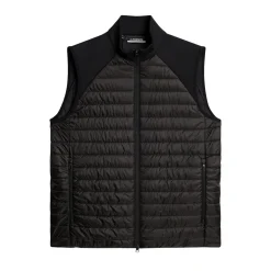 Hayden Quilt Hybrid Vest Musta