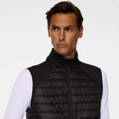 Hayden Quilt Hybrid Vest Musta
