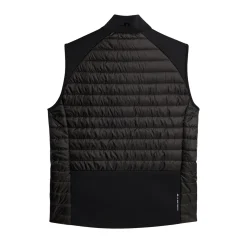 Hayden Quilt Hybrid Vest Musta