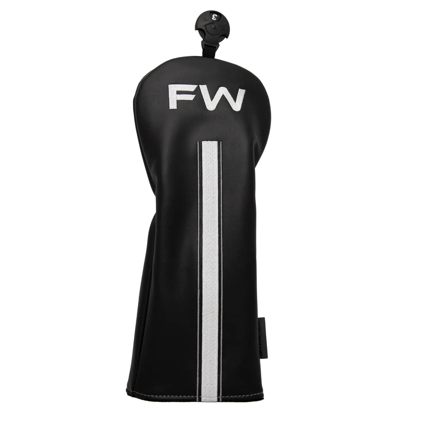 Headcover Fairwaywood Musta Valkoinen