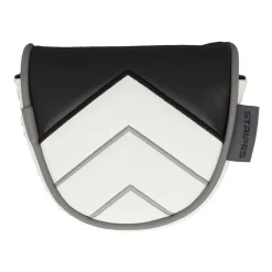 Headcover Putter Mallet Valkoinen Musta